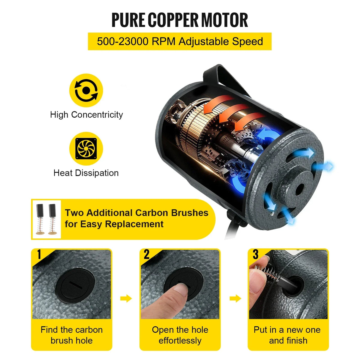 Hanging Flexshaft Mill 380/560/780W Electric Jewelry Grinding Polishing Tools Stepless Speed Stone Wood Sanding Pen Kit