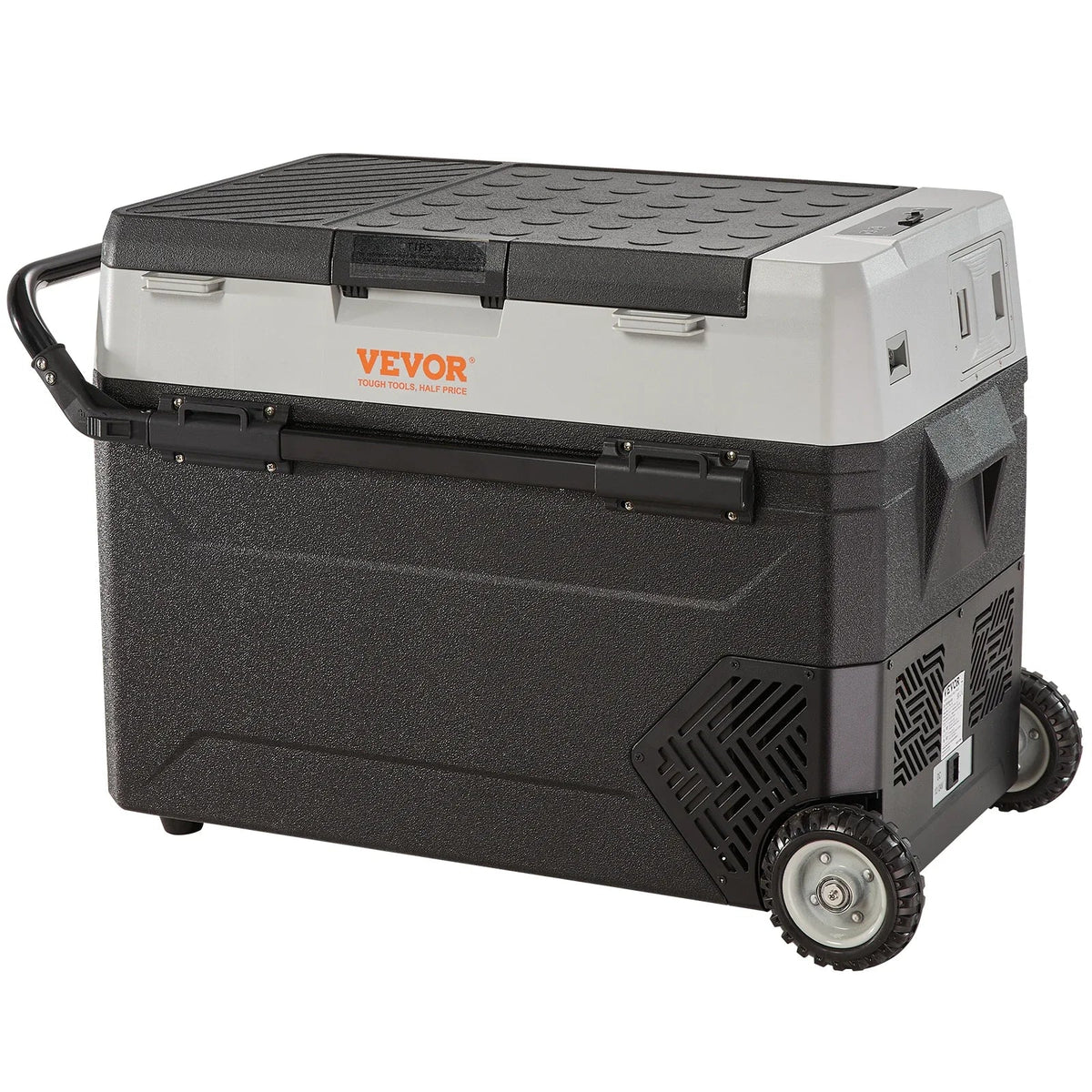 38L 53L Mini Fridge Car Refrigerator Portable  Freezer Electric Ice Box with Wheels Compressor for RV Boat Camping Traveli