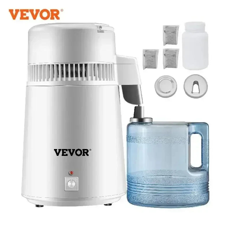Water Distiller 4L Purifier Filter Dispenser Heating Drinking Bottle Softener 304 Stainless Steel Home Appliance for Offic