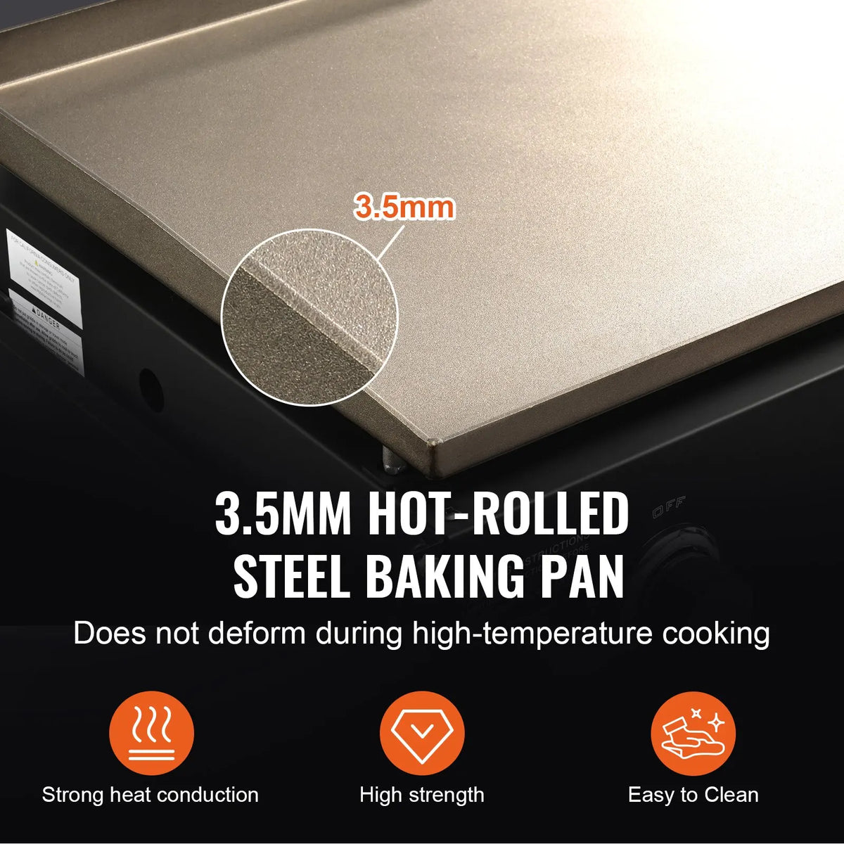 Commercial Griddle on Cart,17/22/36in Heavy Duty Manual Flat Top Griddle,Outdoor Cooking Station,Steel LPG Gas Griddle