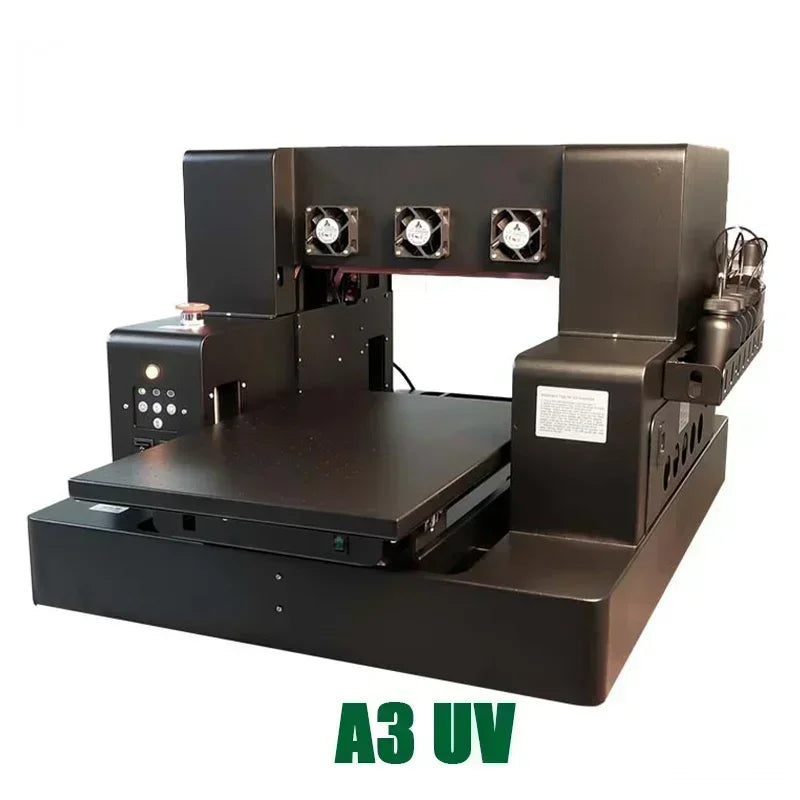 A3 UV Bottle Printing For Phone Case Glass Wood Acrylic A4 UV Flatbed Printer Sticker Label Printer  UV Printer