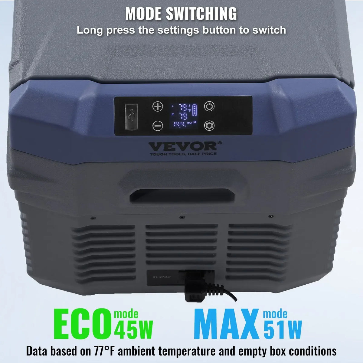 12L 25L 30L 32L 37L 45L Car Refrigerator Freezer, Compressor Dual Zone Portable Fridge for Home Travel Camping Truck
