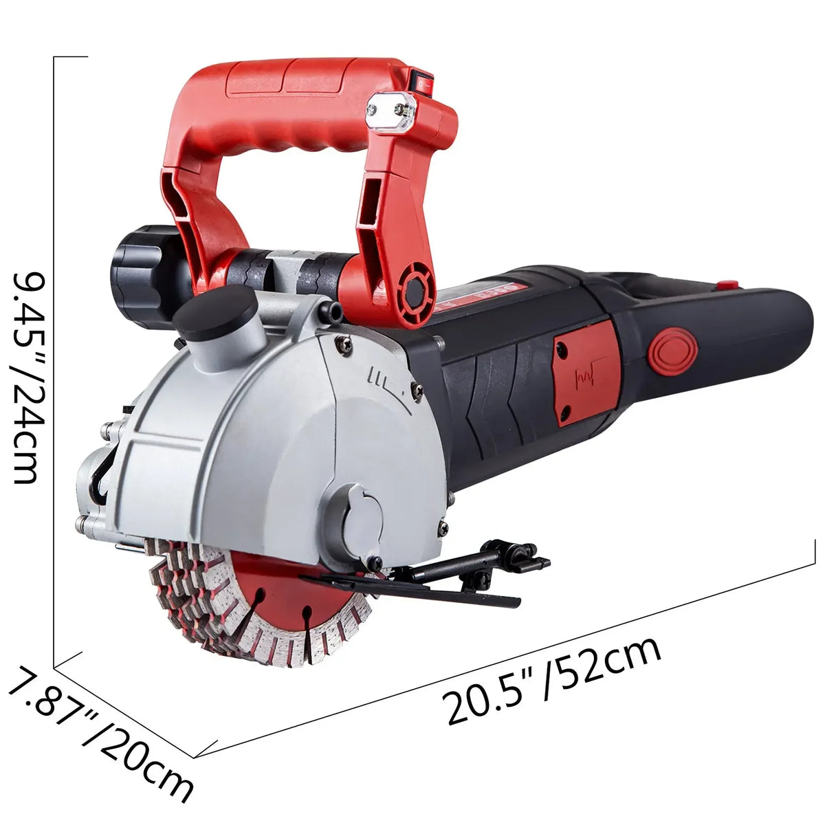 4800W Wall Chaser Concrete Cutter Electric Laser Aiming Groove Slotting Machine 125mm Circular Saw Cutting Power Tool Set