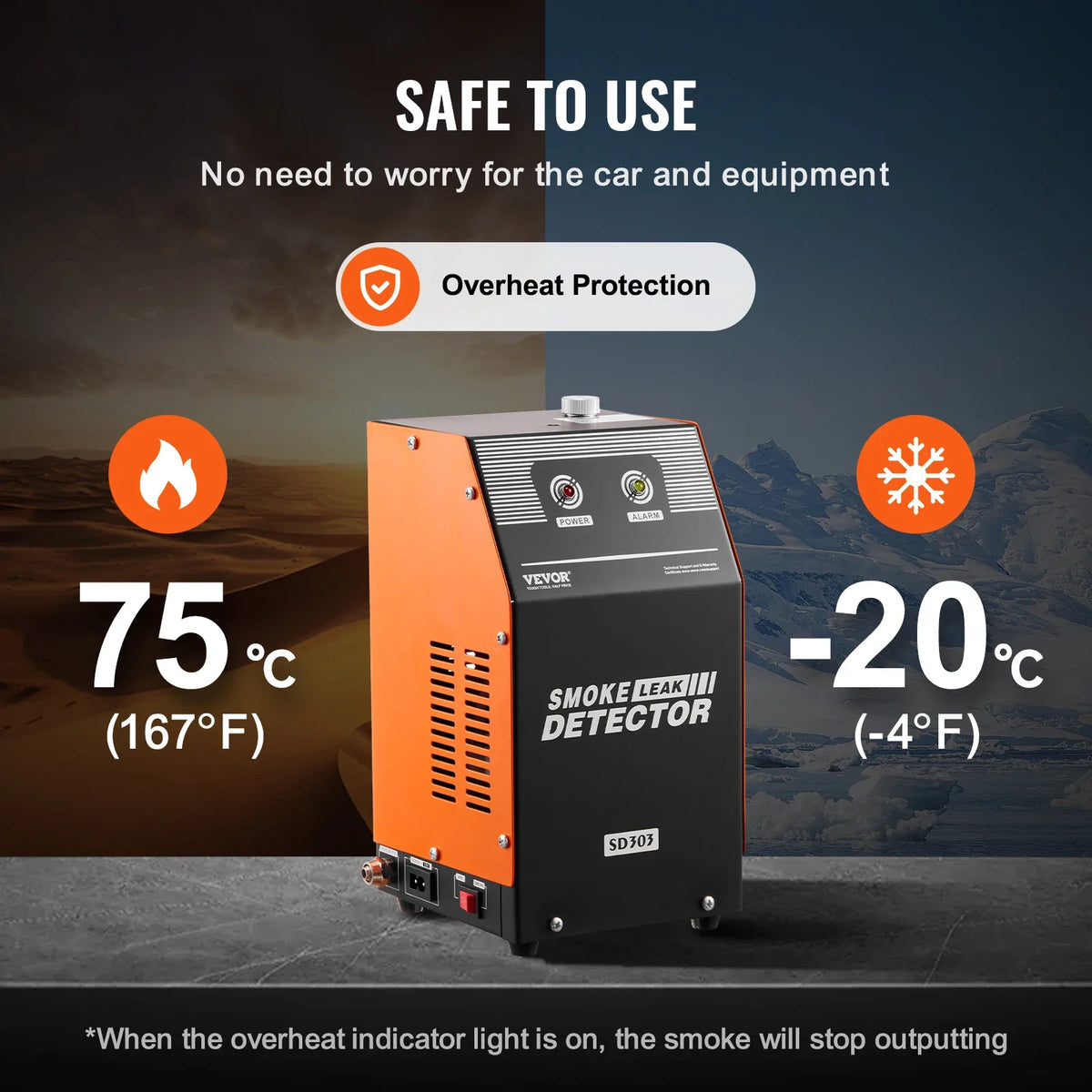 Automotive Smoke Machine Leak Detector EVAP Smoke Machine Leak Tester 2-Mode Vacuum Diagnostic for EVAP Fuel Pipe System