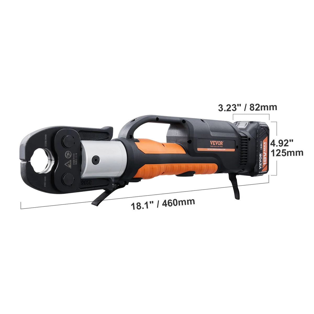 Pro Press Tool 18V Electric Pipe For 1/2 to 2inch Stainless Steel 6 Press Jaws 2PCS 4AH Battery Fast Charger Carrying Case