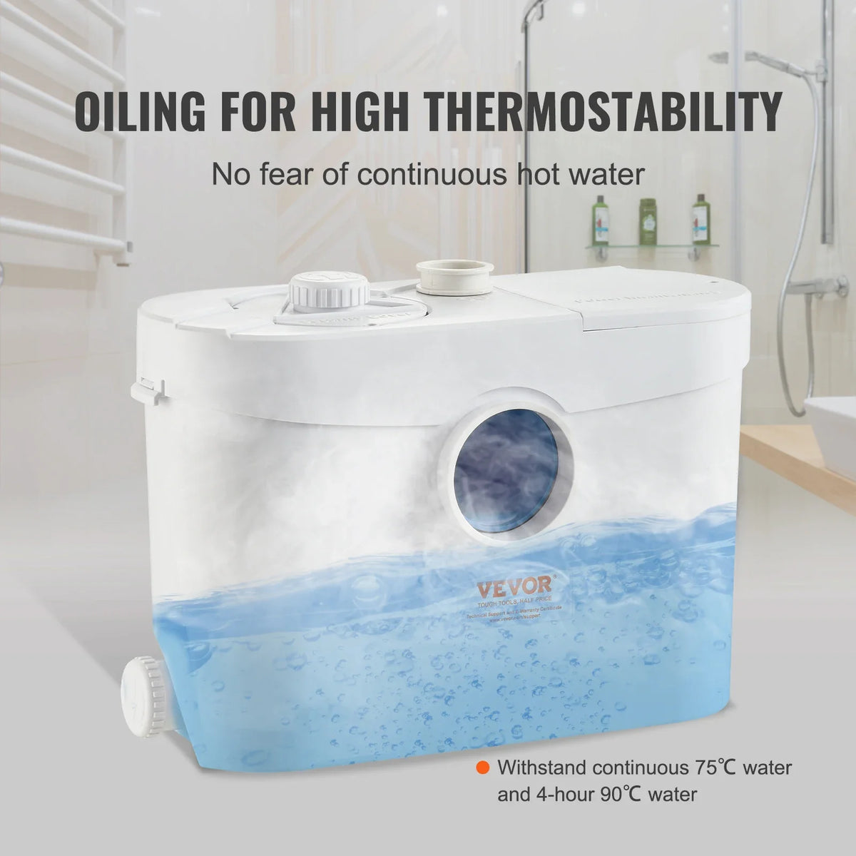 Macerator Pump 700W Head Macerator Sewerage Sump Pump with 3 Water Inlets Toilet/Kitchen/Sink/Waste Water Disposal Machine