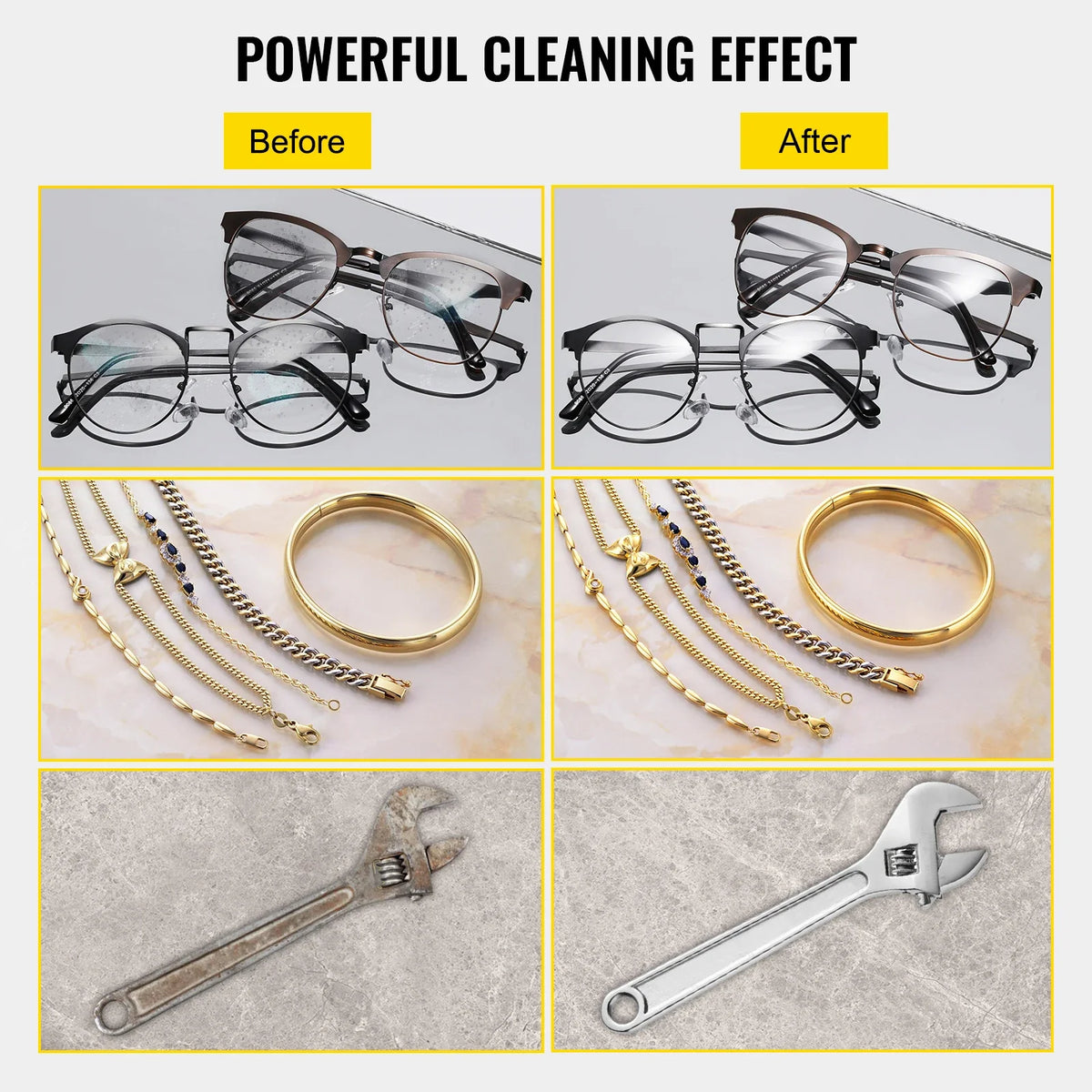 2L Ultrasonic Cleaner Machine Stainless Steel Ultrasonic Cleaning Machine Digital Heater Timer Jewelry Cleaning for Home