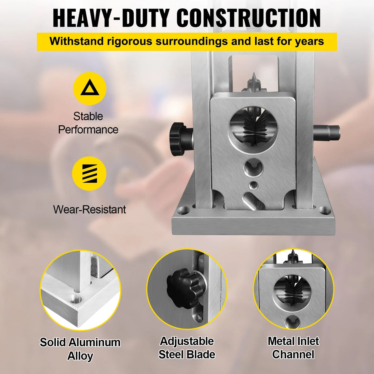 Wire Stripping Machine, 1.5-40 mm Drill Powered, Manual Copper Stripper w Heat Treated Steel Ultra Long Lasting Blade