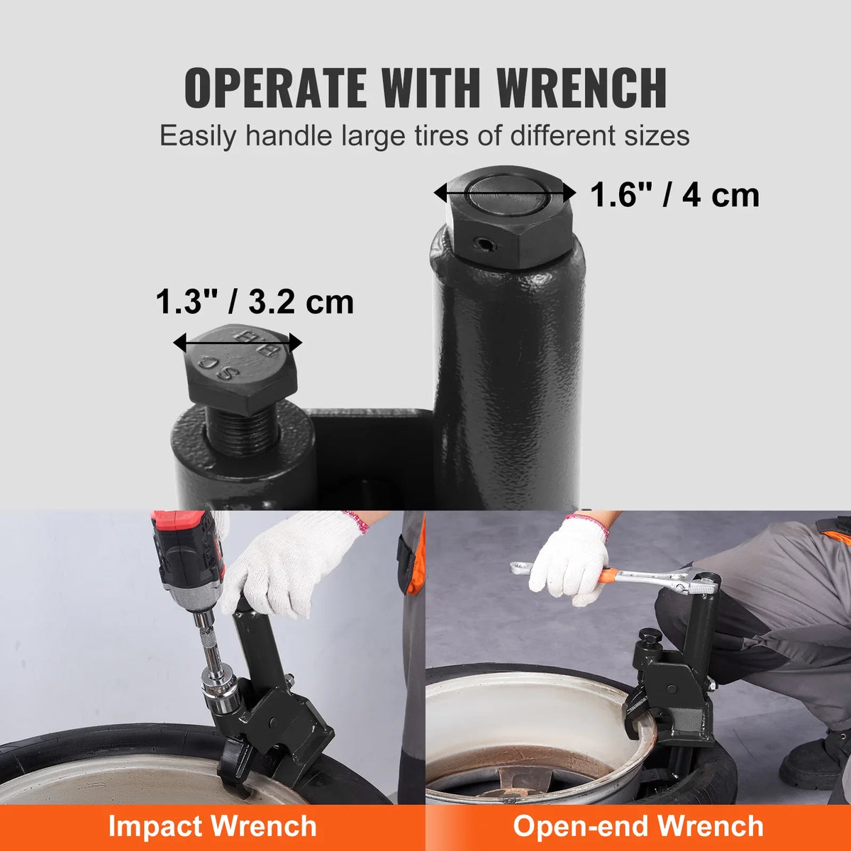 Manual Tire Bead Breaker, 38"-42" Tires Changer Tool, Easy-Operated Tire Repair Tool for ATVs/UTVs, Tractors, Trucks, Cars