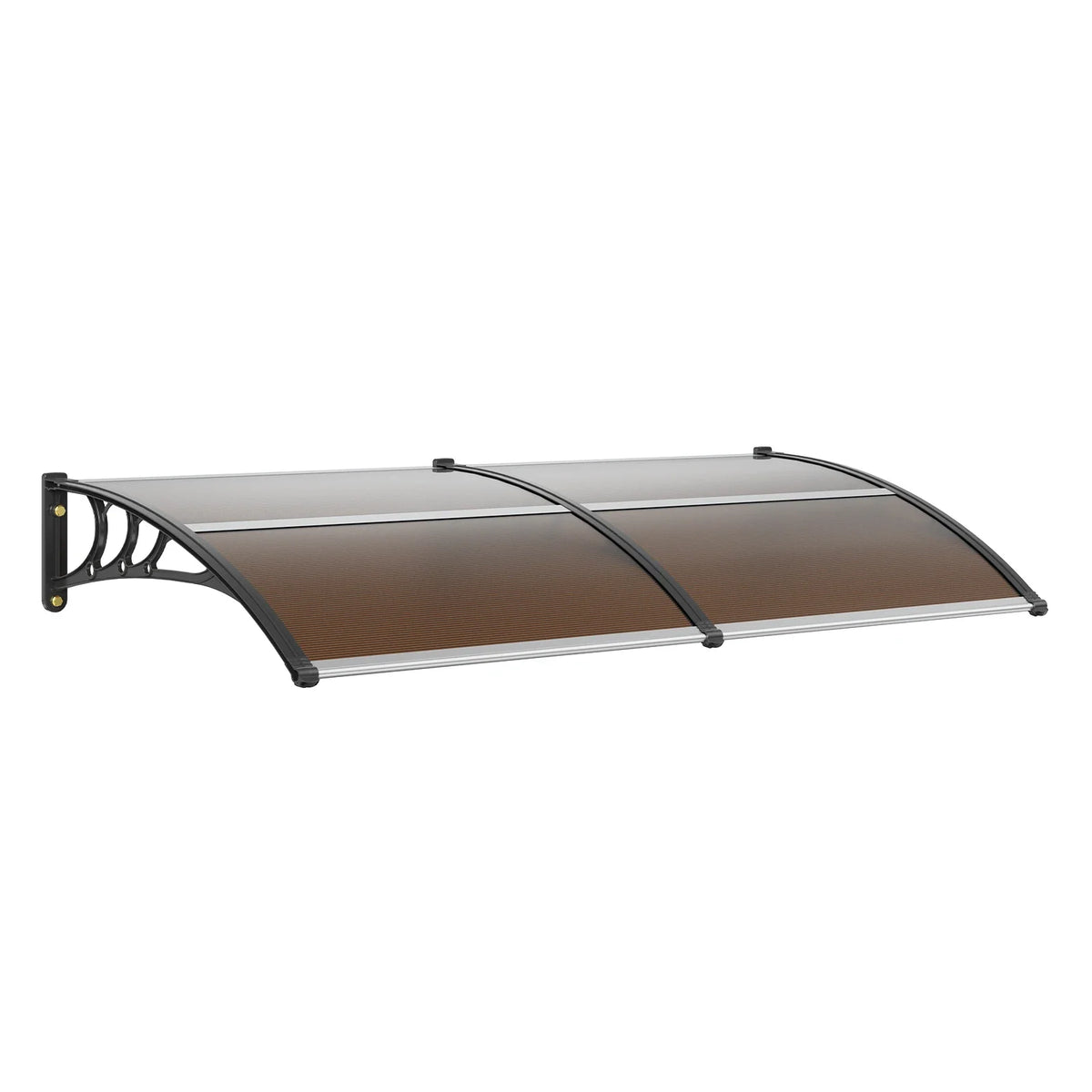 Window Door Awning Canopy 3 Sizes UPF 50+ Polycarbonate Entry Window Awning Front Door Overhang Awning for Sun Shutter
