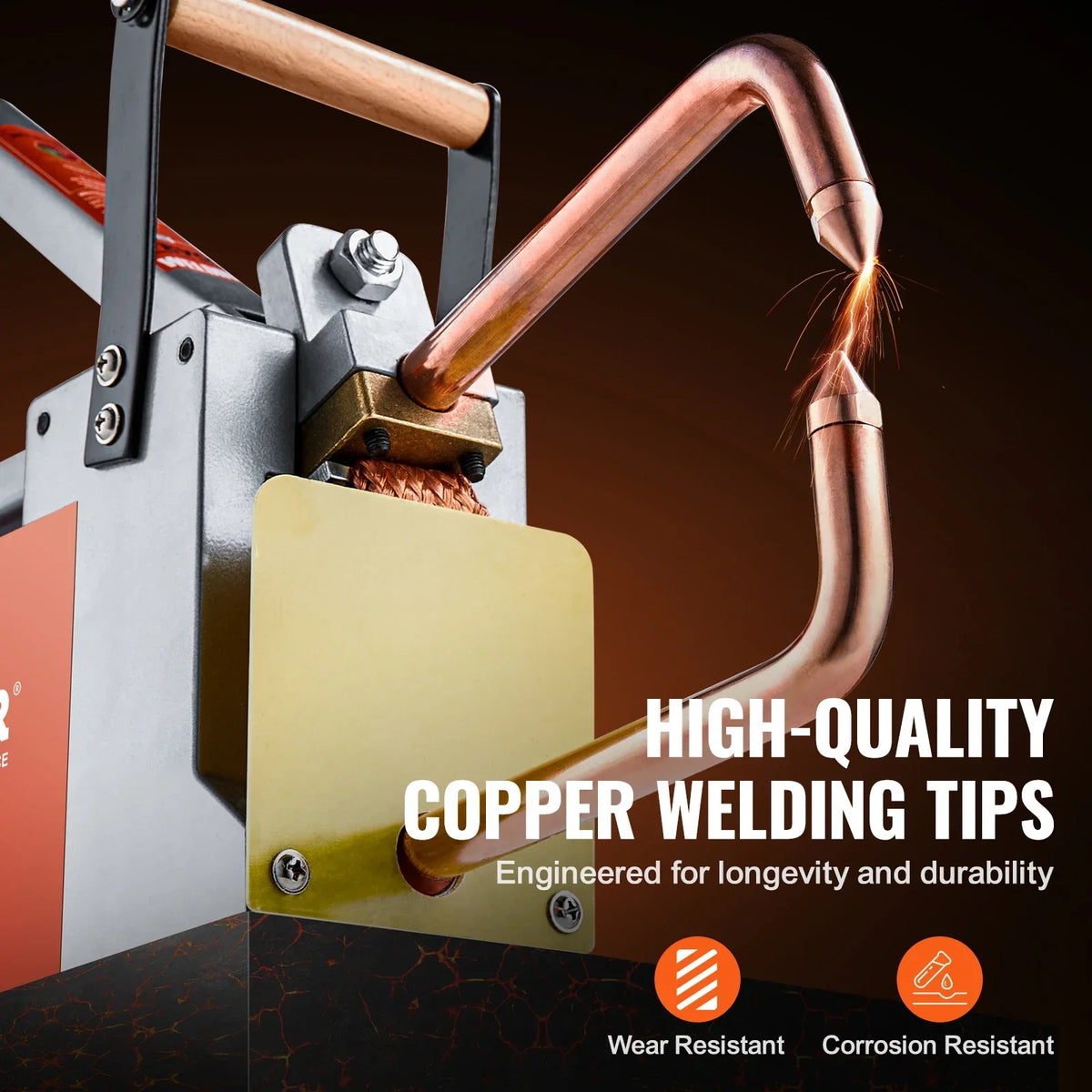 Portable Spot Welder 8KVA Handheld Welding Tip Gun Metal Sheet Spot Welding Machine for Stainless Steel Aluminum Sheet