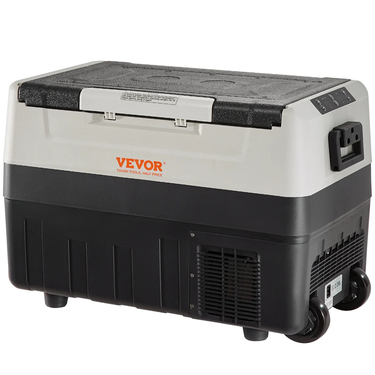35L Car Refrigerator, 12V Car Fridge, Dual Zone Portable Freezer, -4℉-50℉, 12/24V DC and 100-240V AC Compressor Cooler