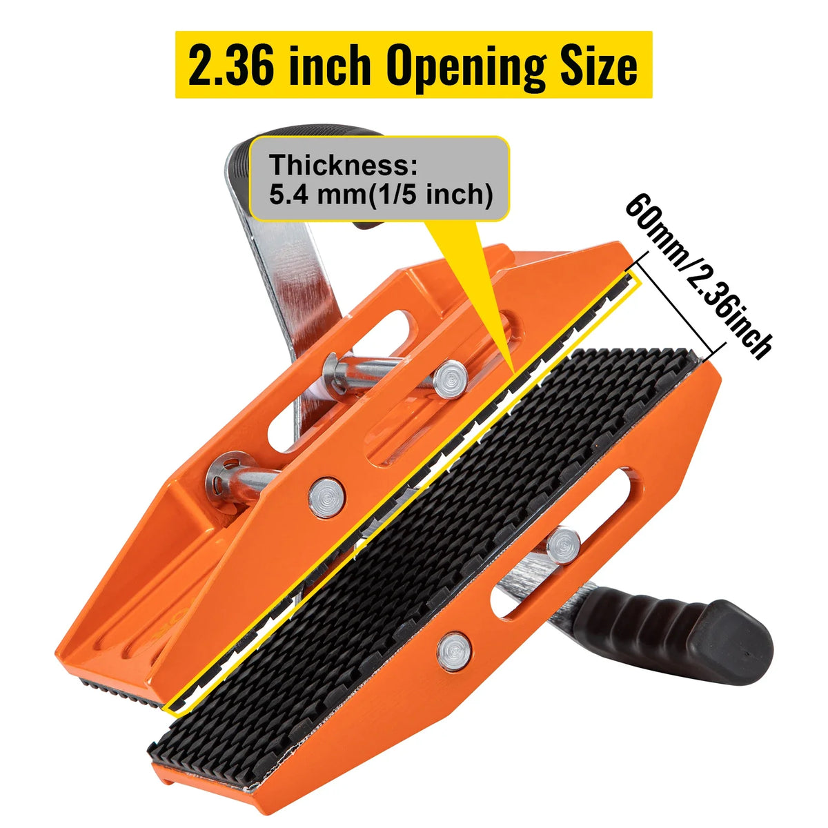 2PCS 50/60mm Granite Carrying Clamps Double Handed with Rubber Glass Stone Slab Lifting Tools for Ceramic Marble Carry