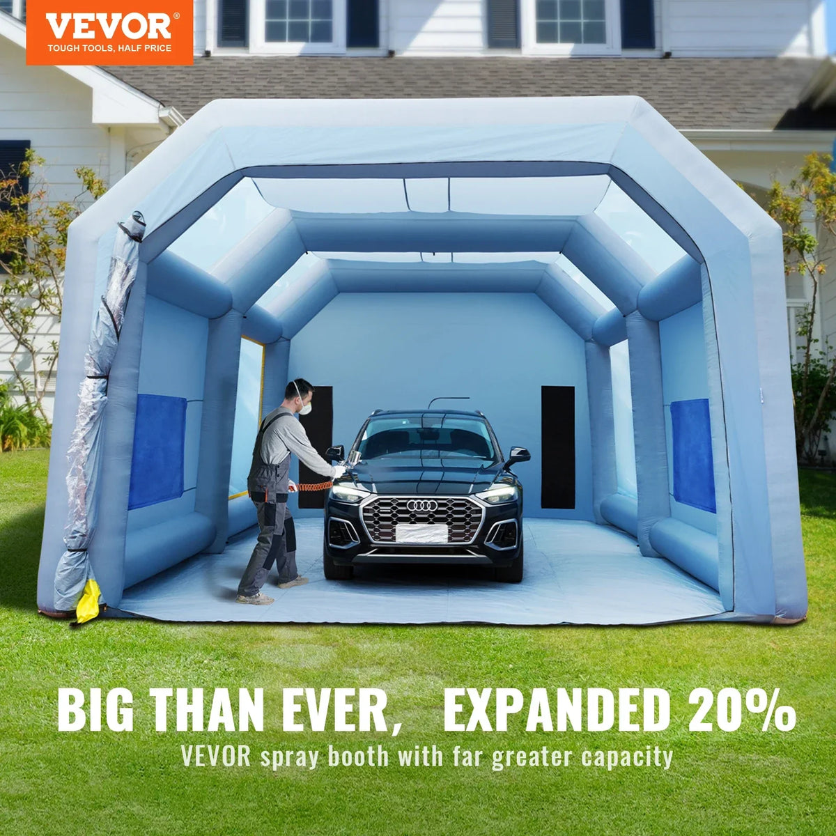 Inflatable Paint Booth with Blowers Inflatable Spray Booth Powerful Spray BoothCar Paint Tent Air Filter System