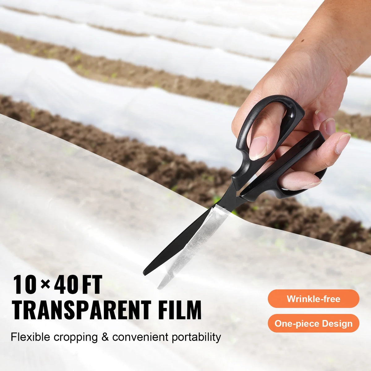 Greenhouse Plastic Sheeting Clear Greenhouse Film Polyethylene Film 4 Year UV Resistant for Gardening Farming Agriculture