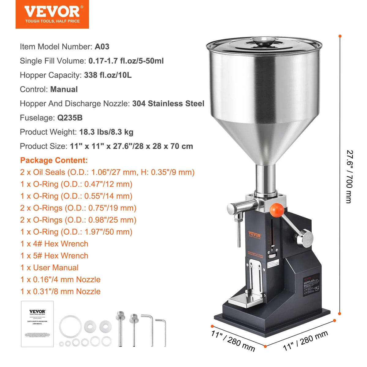 5-50/100ml A02 Pneumatic/Manual Paste Liquid Filling Machine Bottle Liquid Filler with Pedal for Water Juice Cosmetic Milk