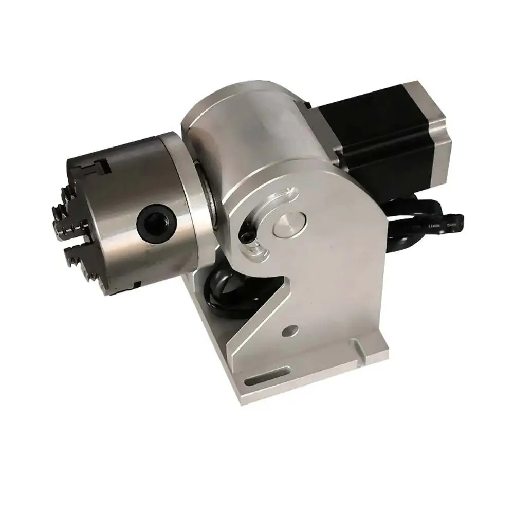 3 Claws Rotary Axis for Fiber Laser Marking Machine 80mm Max Rotation Axis for Fiber Laser Nameplate Engraver
