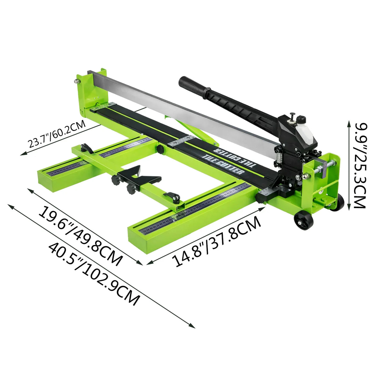 31.5-Inch Manual Tile Cutter,Ceramic Porcelain Tile Cutter w/ Laser Guide All-Steel Frame and Bonus Spare Cutter Wheels