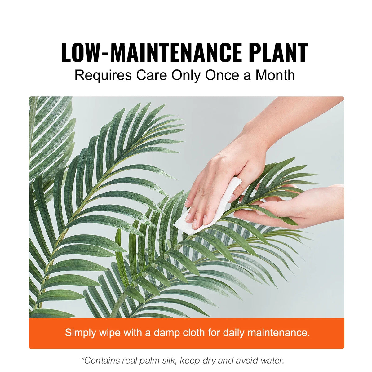 Artificial Palm Tree Faux Plants Green Home Artificial Plant Decoration With PE Anti-Tip Tilt Protection For Indoor Office