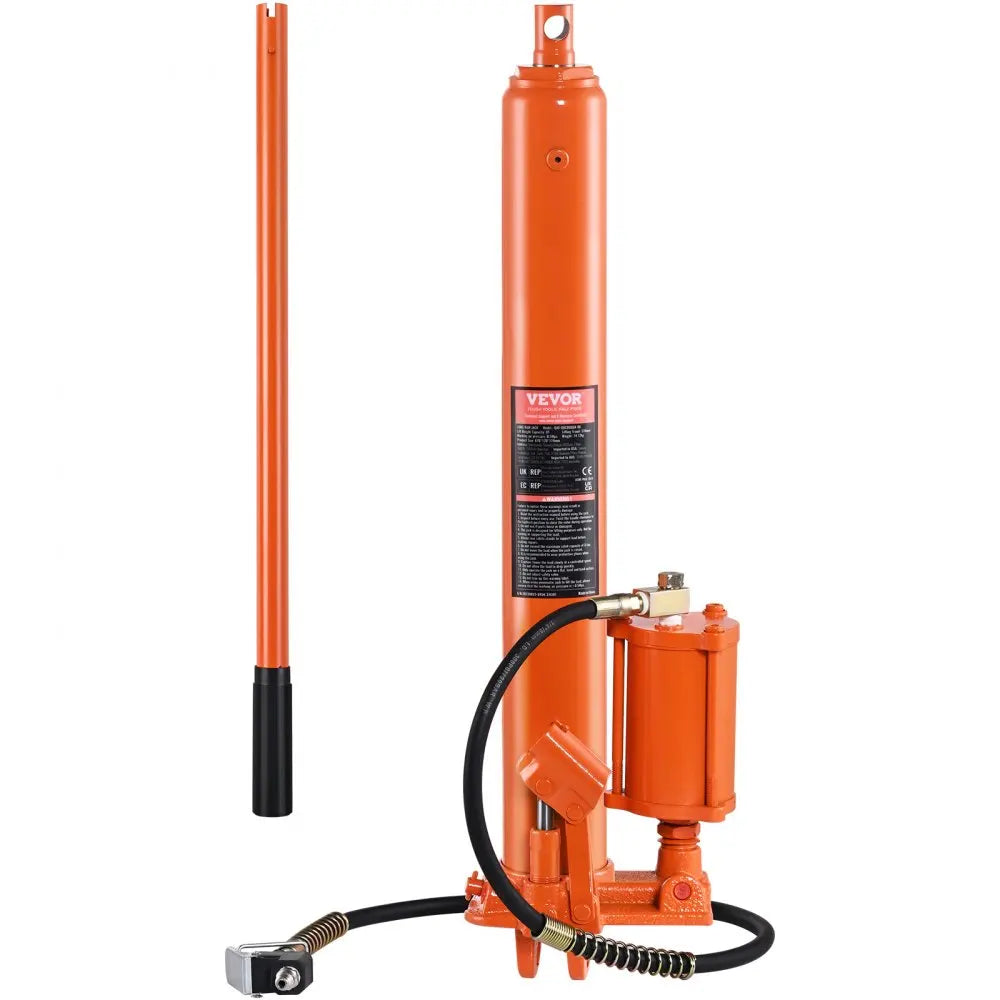Hydraulic Long Ram Jack 8 Ton Engine Hoist Cylinder with Single Piston Pump And Clevis Base  Hydraulic Ram Cylinder