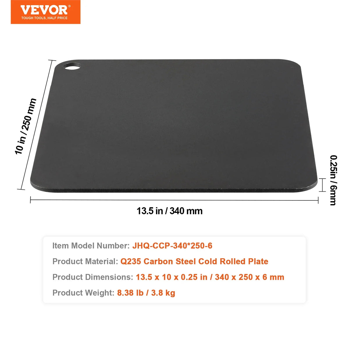 Pizza Steel, Multi-Sizes Pizza Steel Plate for Oven, Pre-Seasoned Carbon Steel Pizza Baking Stone ,Heavy Duty Pizza Pan