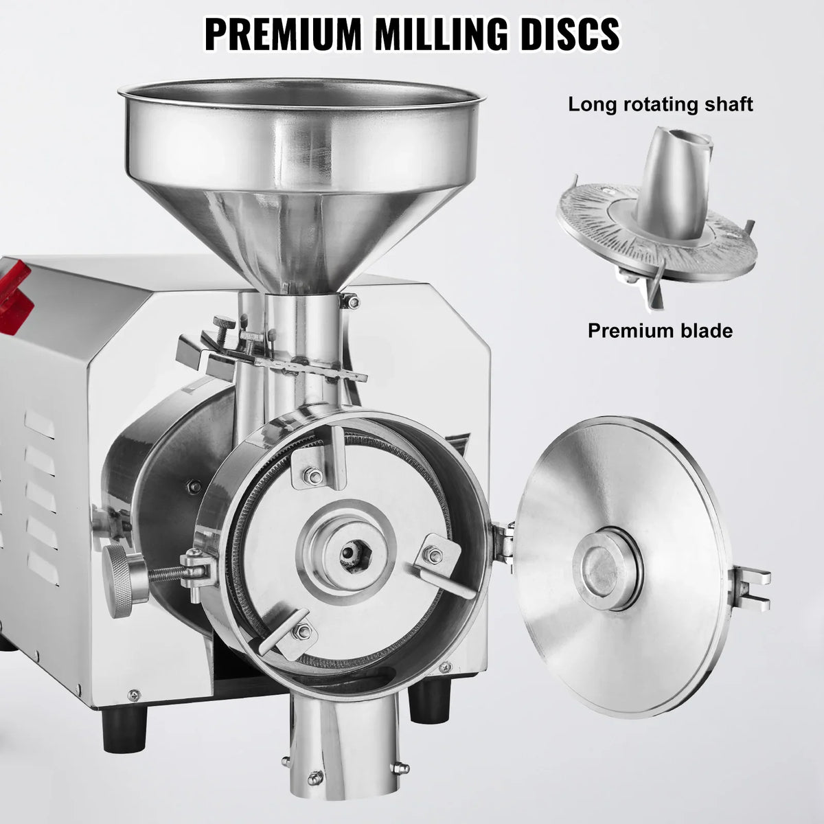Commercial Grinding Machine 2200W Corn Mill Grinder 50 KG/H Stainless Steel Corn Grinder Industrial Flour Milling Machine