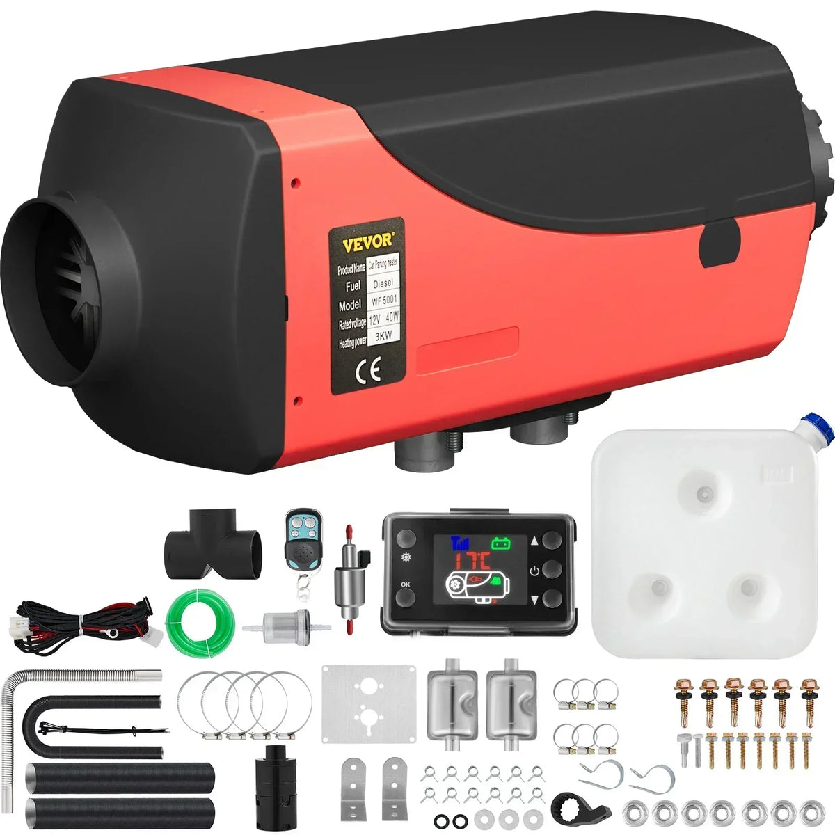 Car Heater Air Diesel Parking Heater 12V 2/5/8KW  LCD Switch Silencer Truck Boat Autos Portable Heat Installation