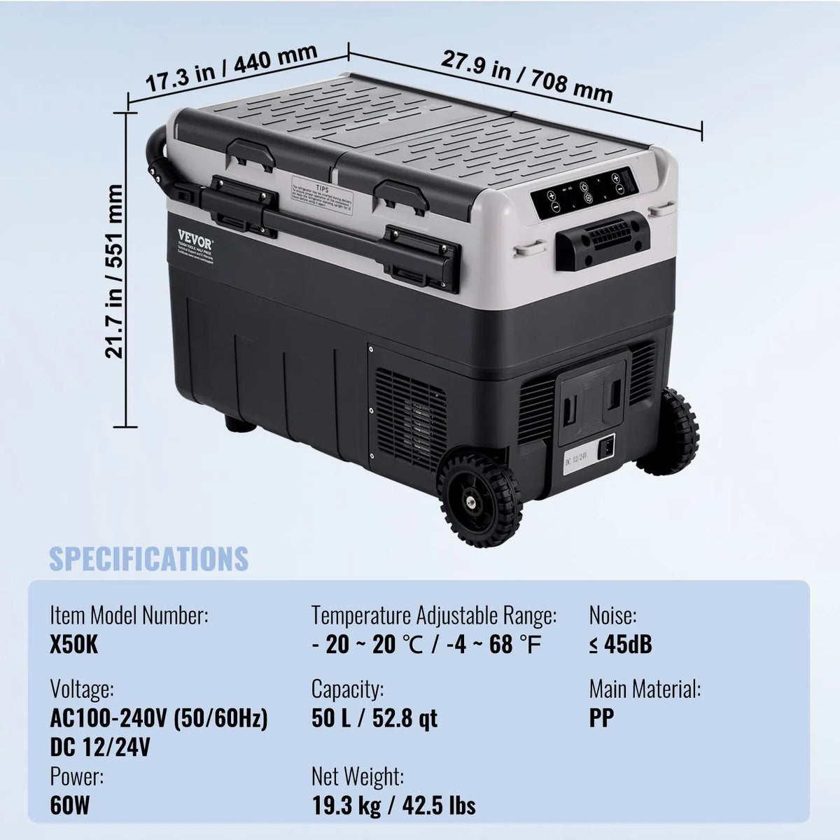 Portable Car Refrigerator Freezer Fridge Compressor 40L 115L 95L 50L 58L 36L Dual Zone for Home Outdoors RV Boat Camping