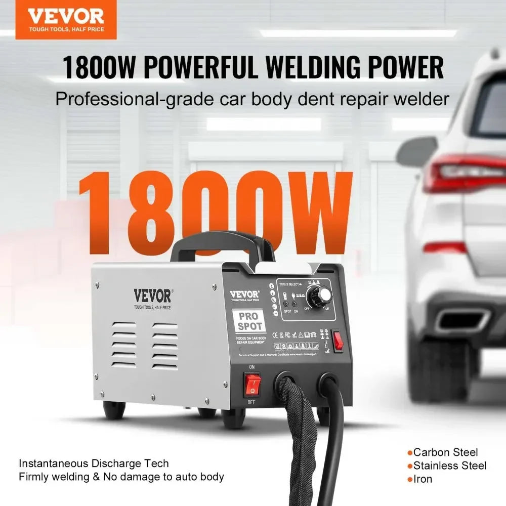 Stud Welder Dent Puller Machine Dent Repair Kit Auto Body Spot Welding with 7 Welding Modes & Adjustable Power
