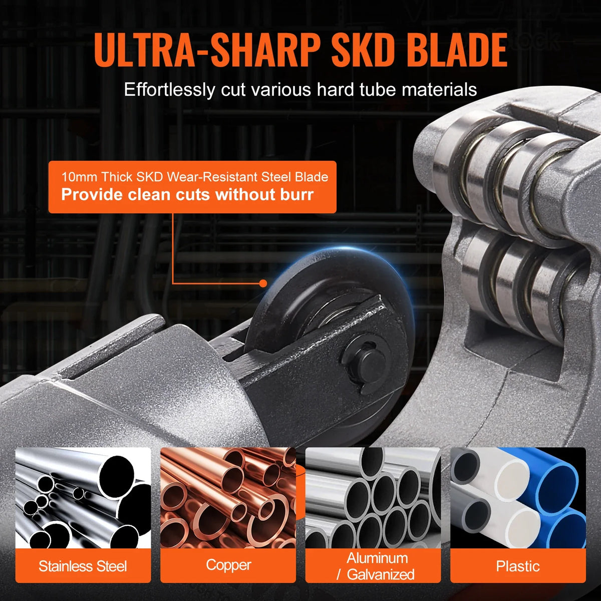 3PCS Tubing Cutter Mini Tube Cutter Deburring Tool Heavy Duty Pipe Cutter for Copper Aluminum Stainless Steel Plastic Pipe
