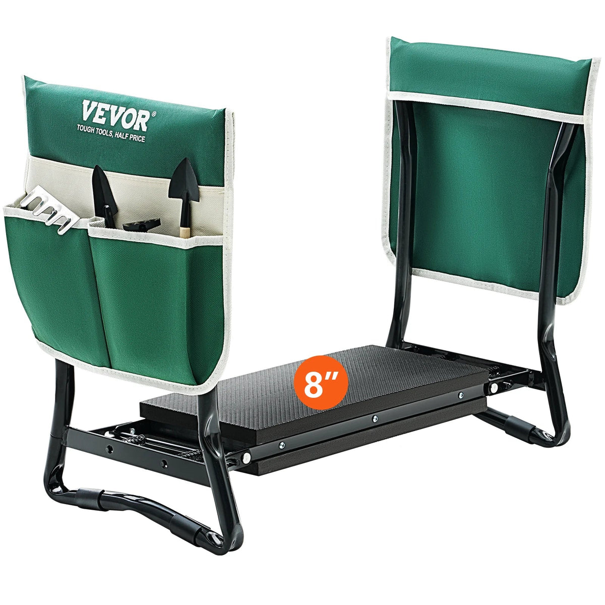Garden Kneeler and Seat 330 lbs Load Capacity 8/10" EVA Wide Pad Foldable Garden Stool Kneeling Bench for Gardening