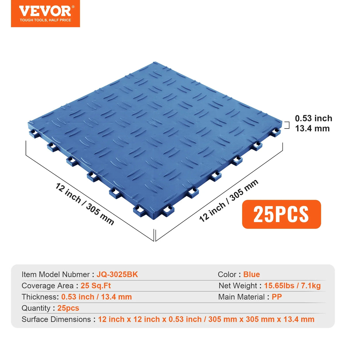 Garage Tiles Interlocking 25/50 Pack Garage Floor Covering Tiles, Non-Slip  Garage Flooring Tiles, for Garages, Basements