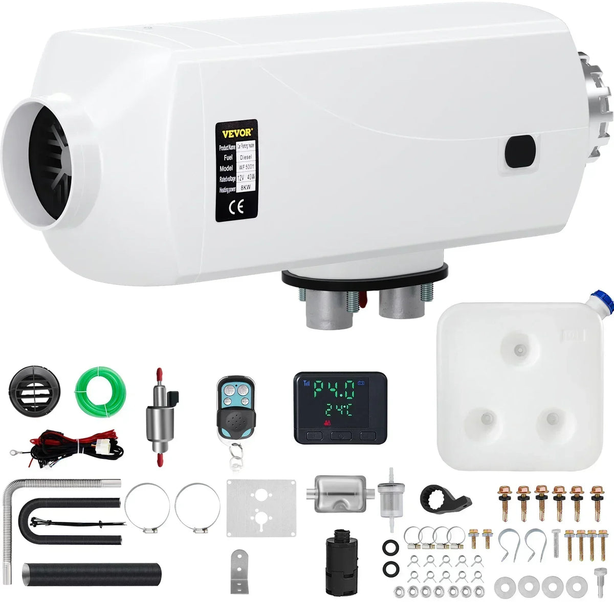Car Heater Air Diesel Parking Heater 12V 2/5/8KW  LCD Switch Silencer Truck Boat Autos Portable Heat Installation