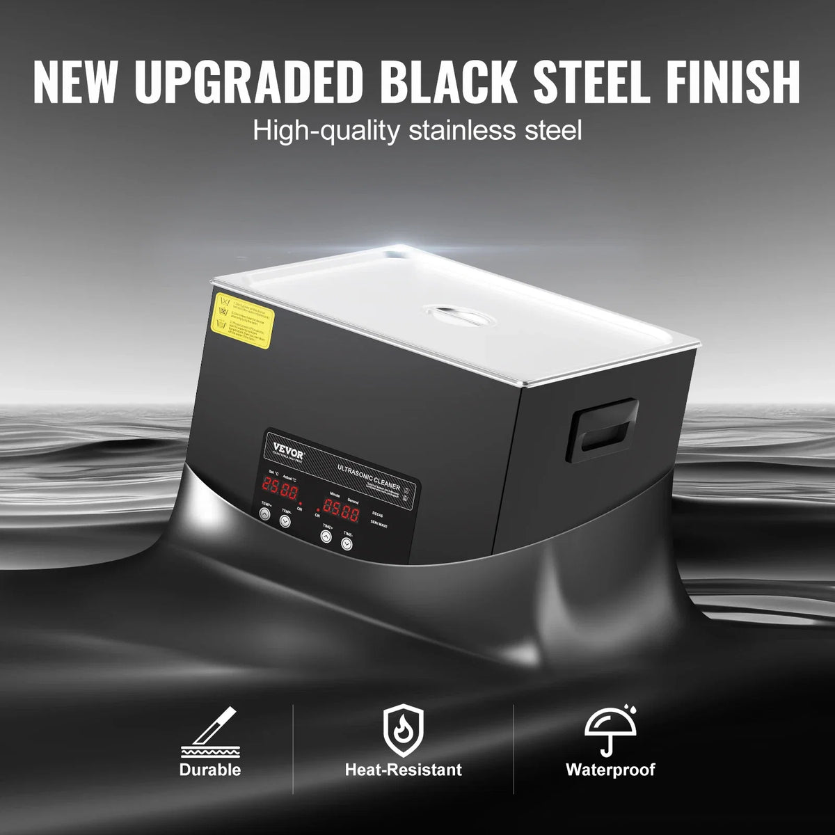 15L Ultrasonic Cleaner w/Timer & Heater, 360W 40kHz Digital Ultrasonic Cleaning Machine w/Upgraded Degassing & Gentle Mode