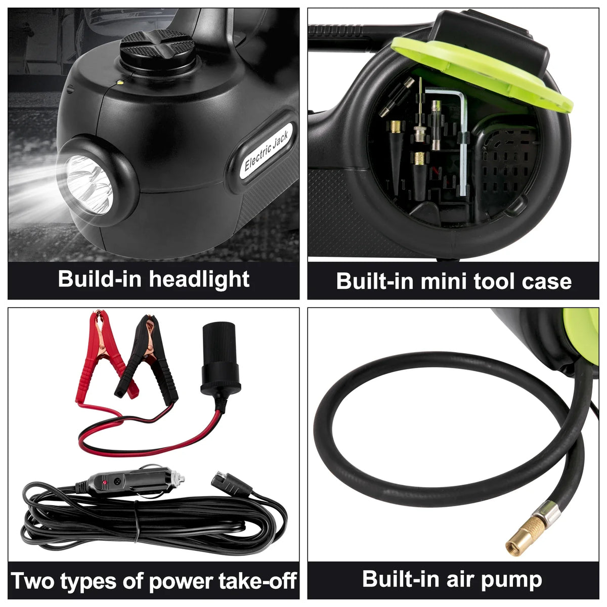 5 Ton Electric Floor Jack with Electric Impact Wrench LED Light Hydraulic Jack Car Repair Tool for SUV Sedan Truck Repair