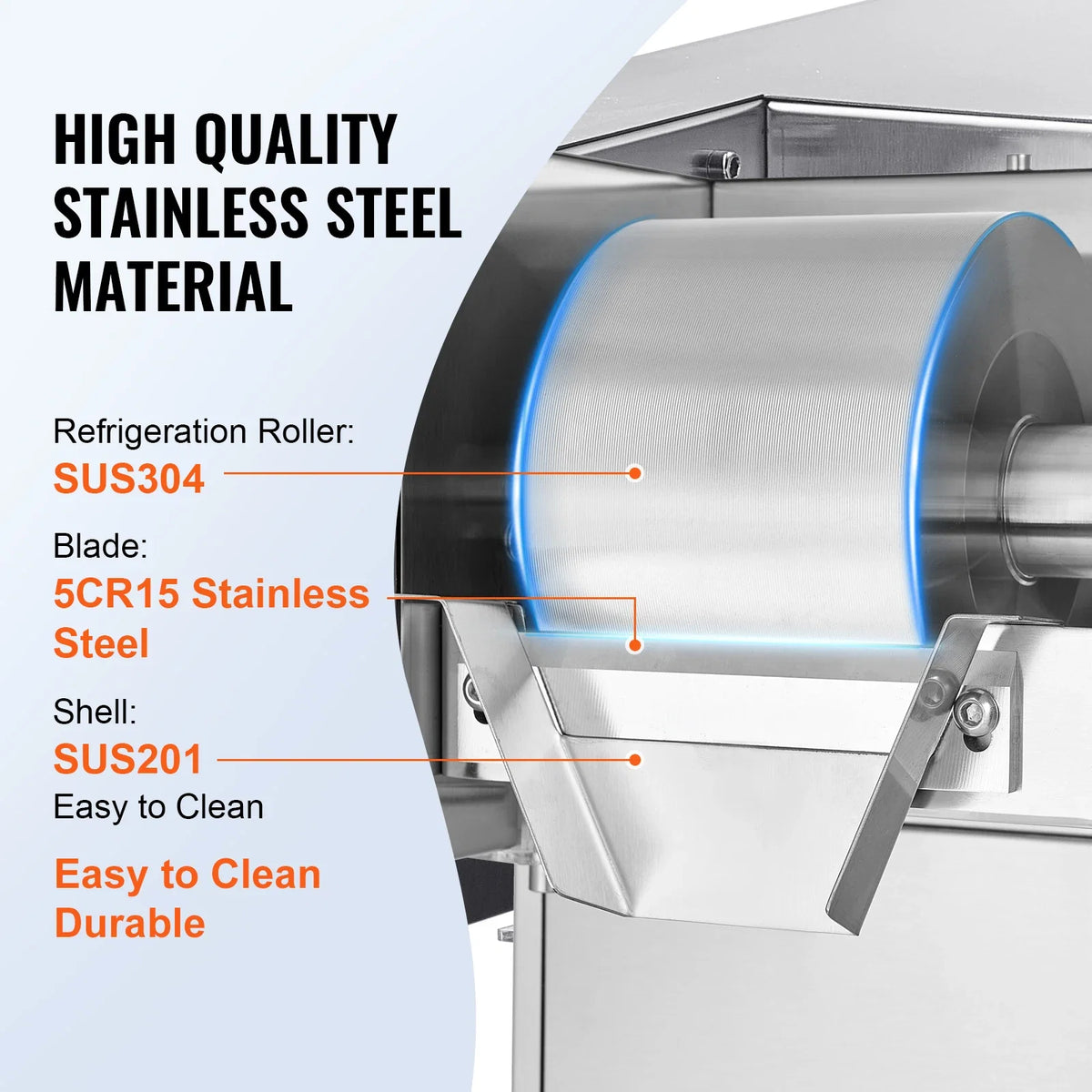 Commercial Snowflake Ice Machine,180KG/24H Snowflake Ice Maker,Stainless Steel Ice Shaver Machine,Electric Snow Cone Maker