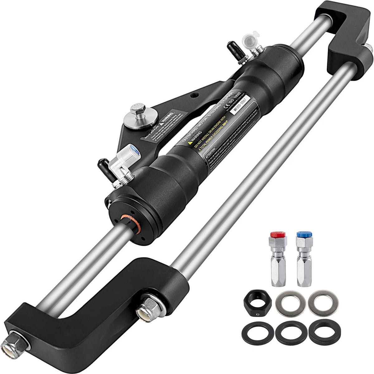 Hydraulic Steering Cylinder 300HP Without Hydraulic Hose and Helm for Outboards Boat Steering System