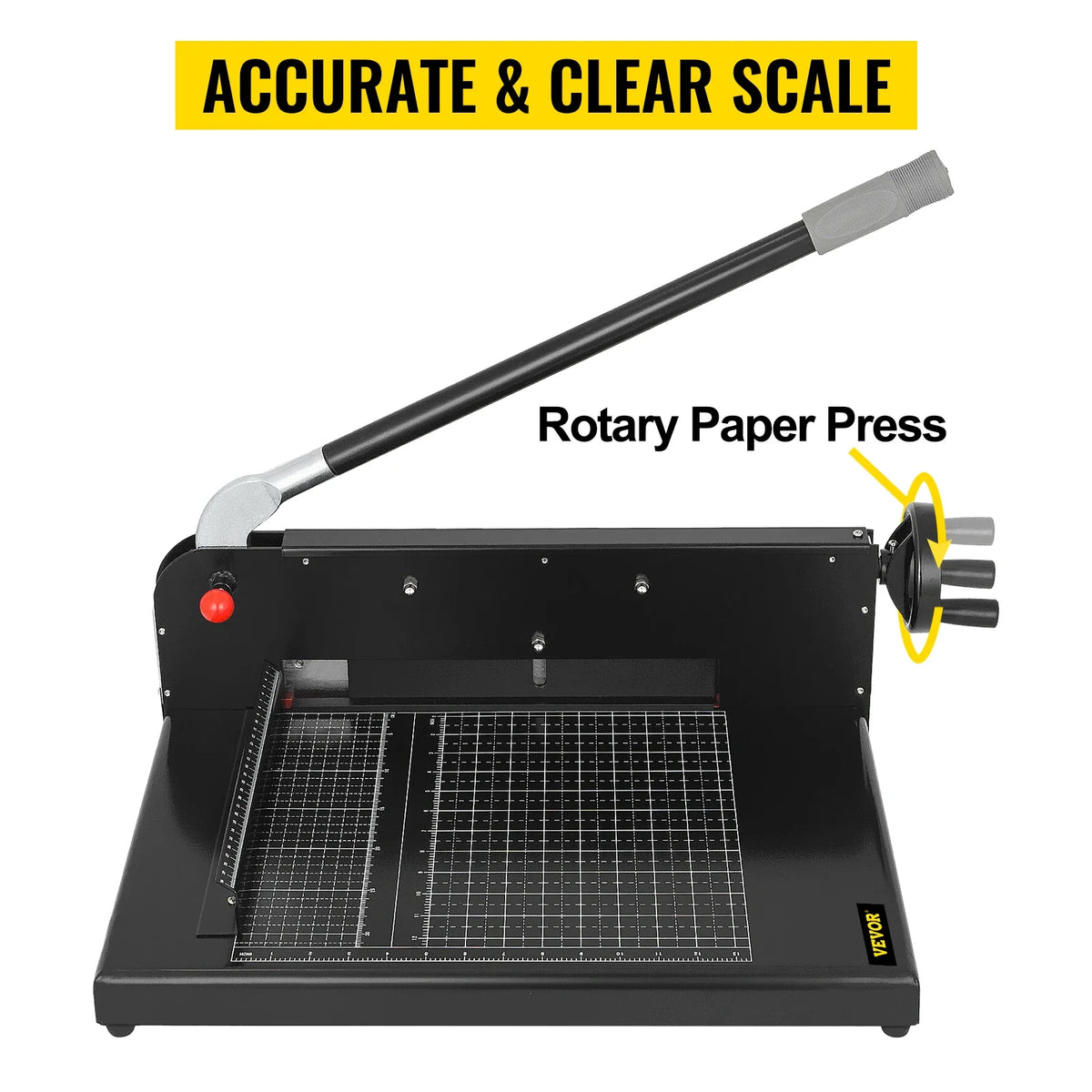 A4 12" Manual Paper Cutter Heavy Duty Guillotine Trimmer 300 Sheets Die Cutters Use for Home Office Laboratory Commercial