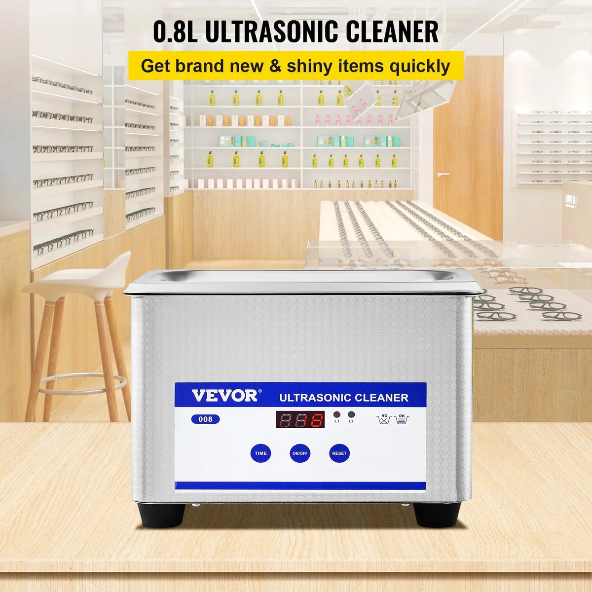 0.8L 2L 3L 6L 15L Ultrasonic Cleaner Lave-Dishes Portable Washing Machine Diswasher Ultrasound Home Appliances