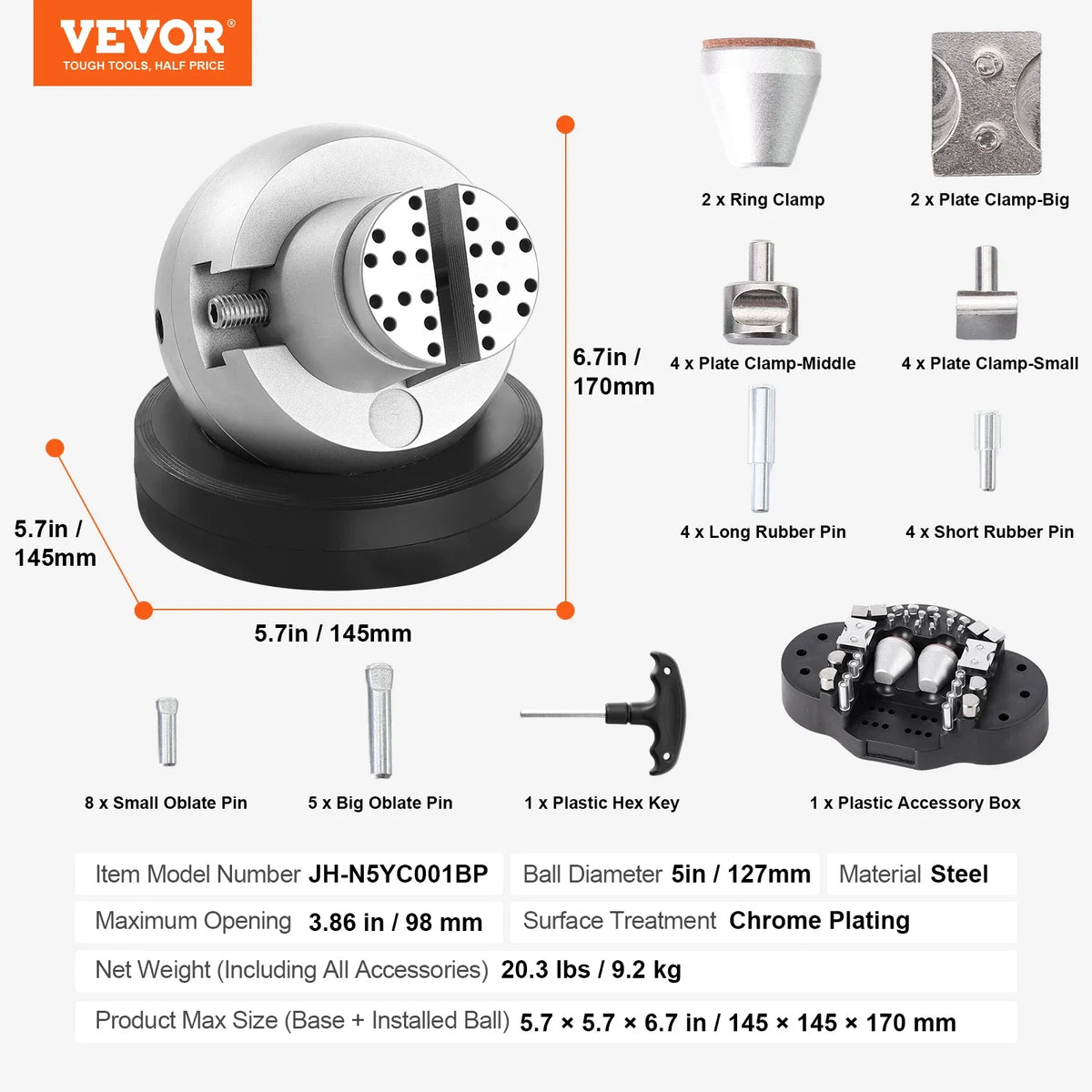 Ball Vise 3" 5" Engraving Setting Tool Standard Rotation Engraving Block Vise Attachment Jewelry Engraving Block Tools