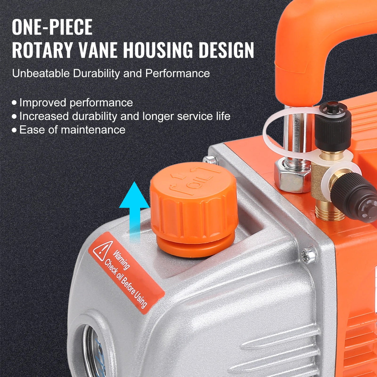 1/5 HP Single Stage Vacuum Pump 3.5 CFM AC Air Conditioning Conditioner Vacuum Pump HVAC Repair Refrigeration Maintenance