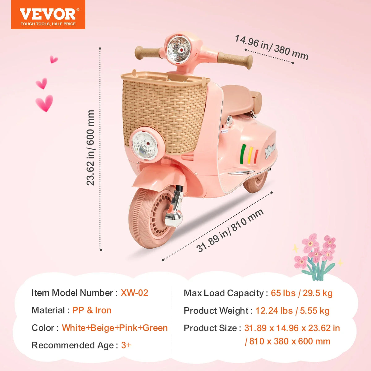 Kids Ride On Motorcycle 6V/12V Battery Powered Electric Motorcycle Trike with Speed 2mph  Ride on Toys for Children Gifts