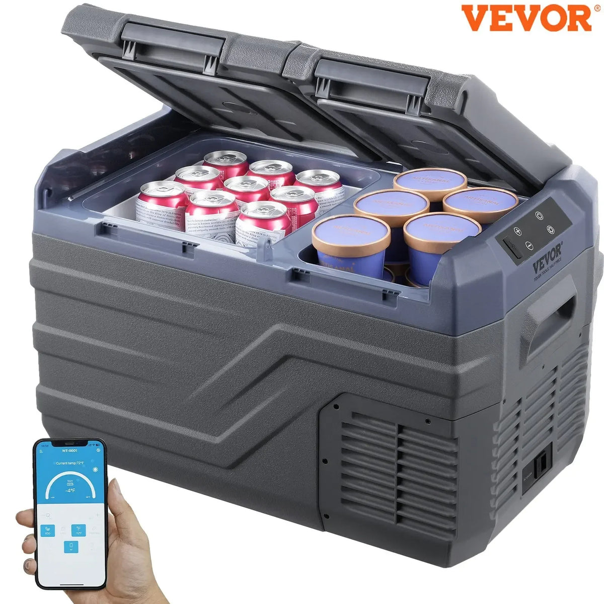 12L 25L 30L 32L 37L 45L Car Refrigerator Freezer, Compressor Dual Zone Portable Fridge for Home Travel Camping Truck
