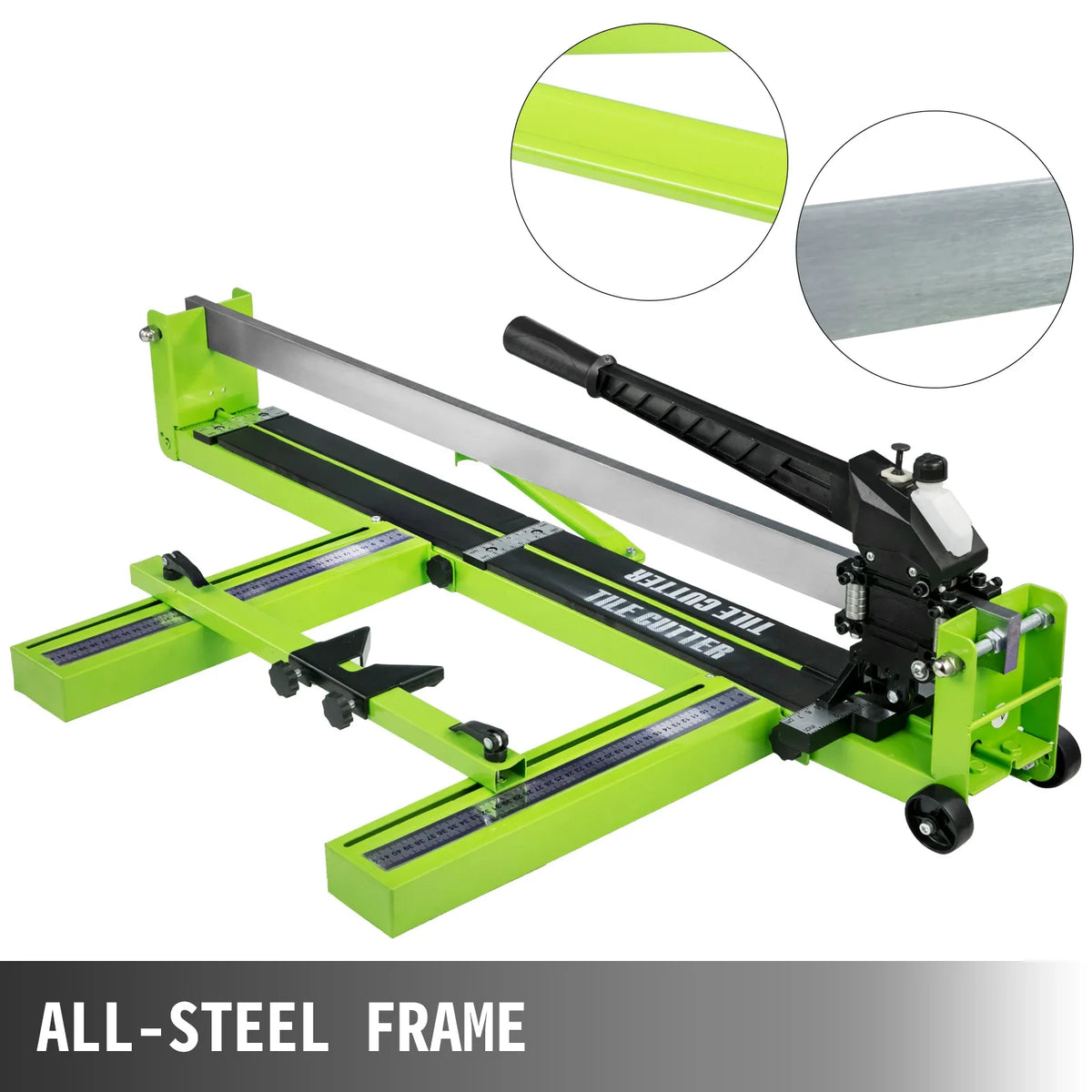 31.5-Inch Manual Tile Cutter,Ceramic Porcelain Tile Cutter w/ Laser Guide All-Steel Frame and Bonus Spare Cutter Wheels