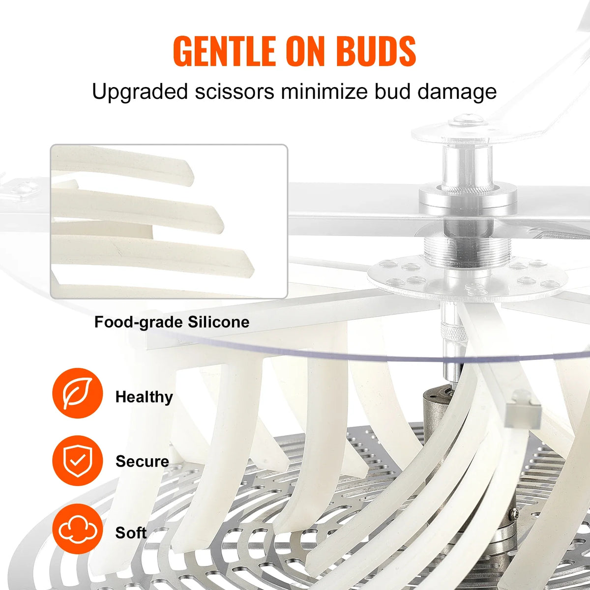 Bud Leaf Trimmer Stainless Steel Manual Bud Trimmer Machine Hand Pruners Included for Cutting Leaves Buds Hydroponic Plant