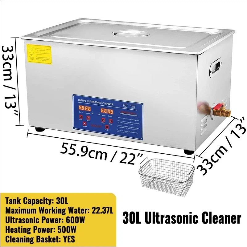 Ultrasound Home Appliances 1.3L 2L 3L 6L 10L 15L 22L 30L Ultrasonic Cleaner Lave-Dishes Portable Washing Machine Diswasher