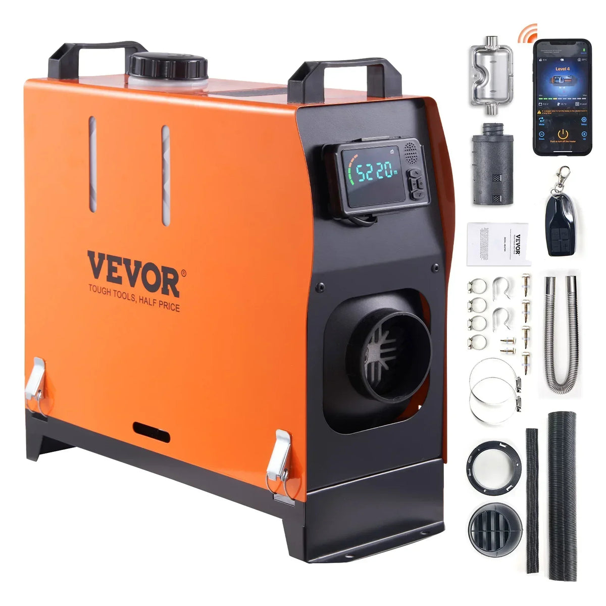 Car Heater Diesel Air Heater 5/8KW 12V Diesel Heater With LCD Switch Silencer for Car Truck Boat RV Parking Diesel Tools