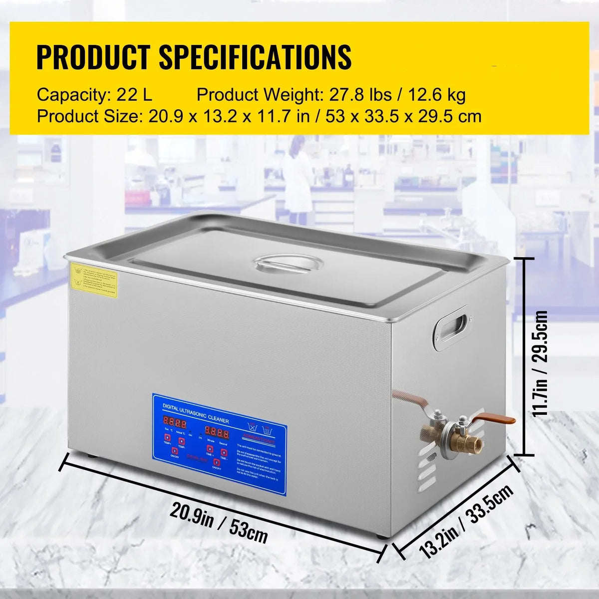Ultrasonic Cleaner 1.3L 2L 3L 6L 10L 15L 22L 30L Lave-Dishes Portable Washing Machine Diswasher Ultrasound Home Appliances
