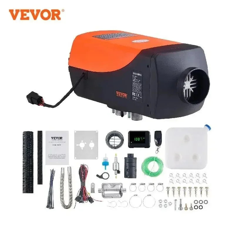 Diesel Heater 2/5/8KW Car Heater 12V With Silencer Remote Control Truck Boat Bus RV Trailer Air Diesel Parking Heater