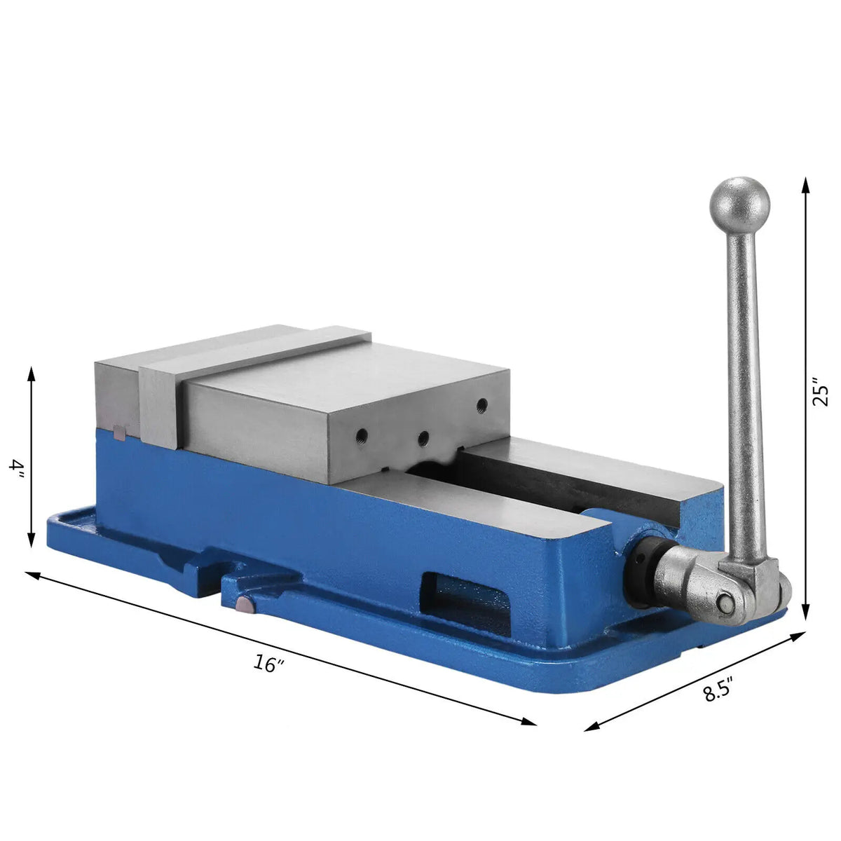 6'' Vise Precision Milling Vice 6 Inch Jaw Width Drill Press Vise Milling Drilling Machine Bench Clamp Clamping